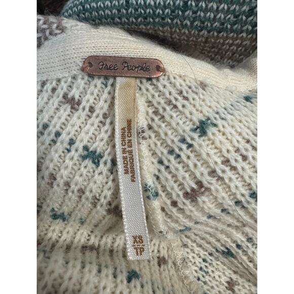 Free People Hooded Knit Cardigan Sweater – XS-Boho Cozy Cottagecore - Picture 5 of 5